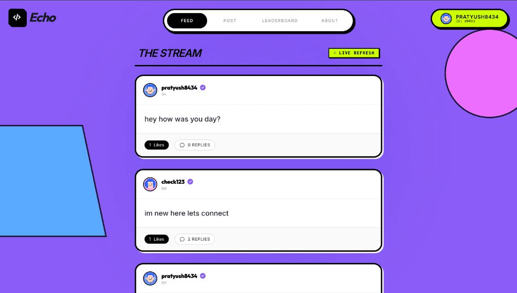 Echo - High-Performance Social Platform